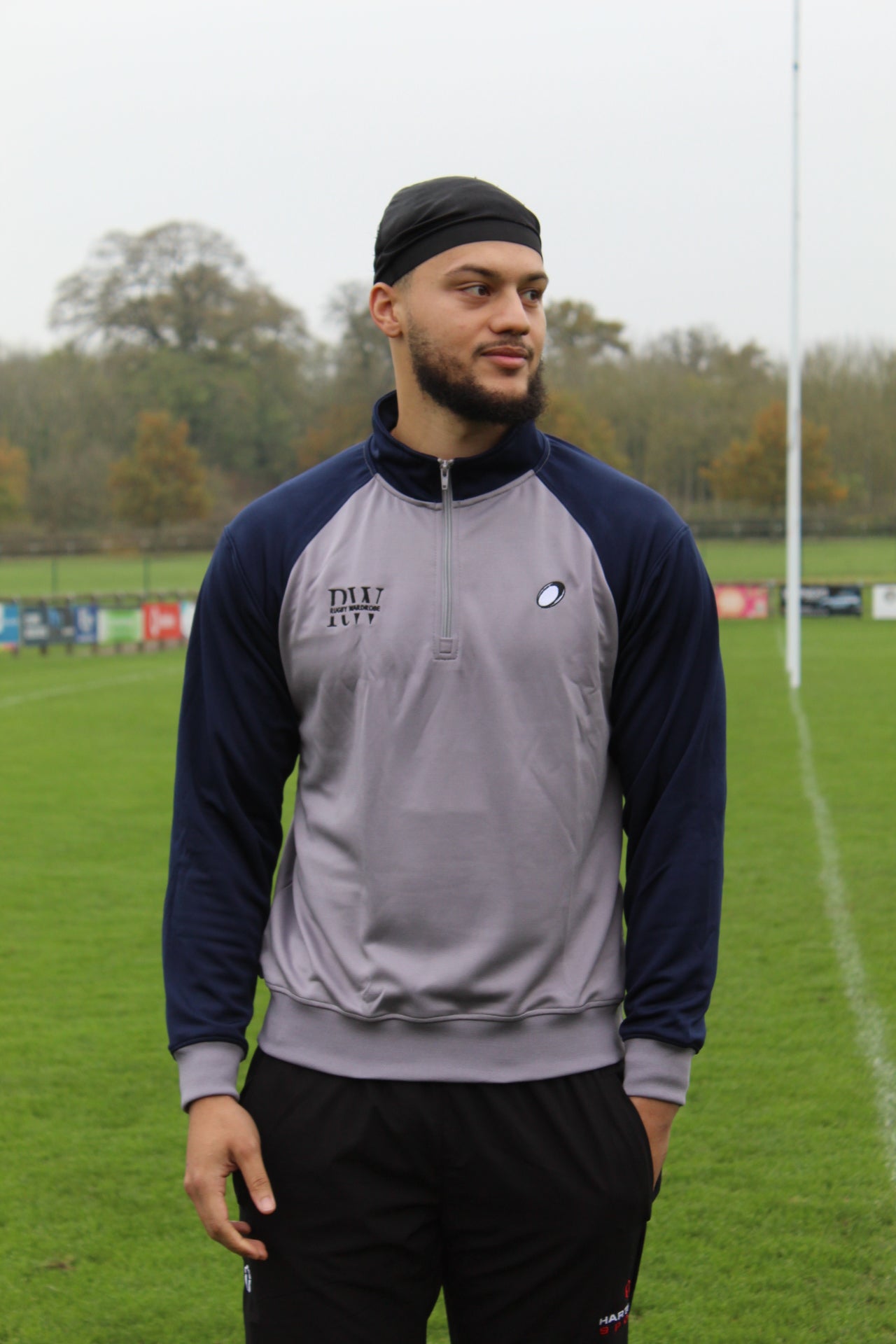 Space Blue & Grey Quarter-Zip