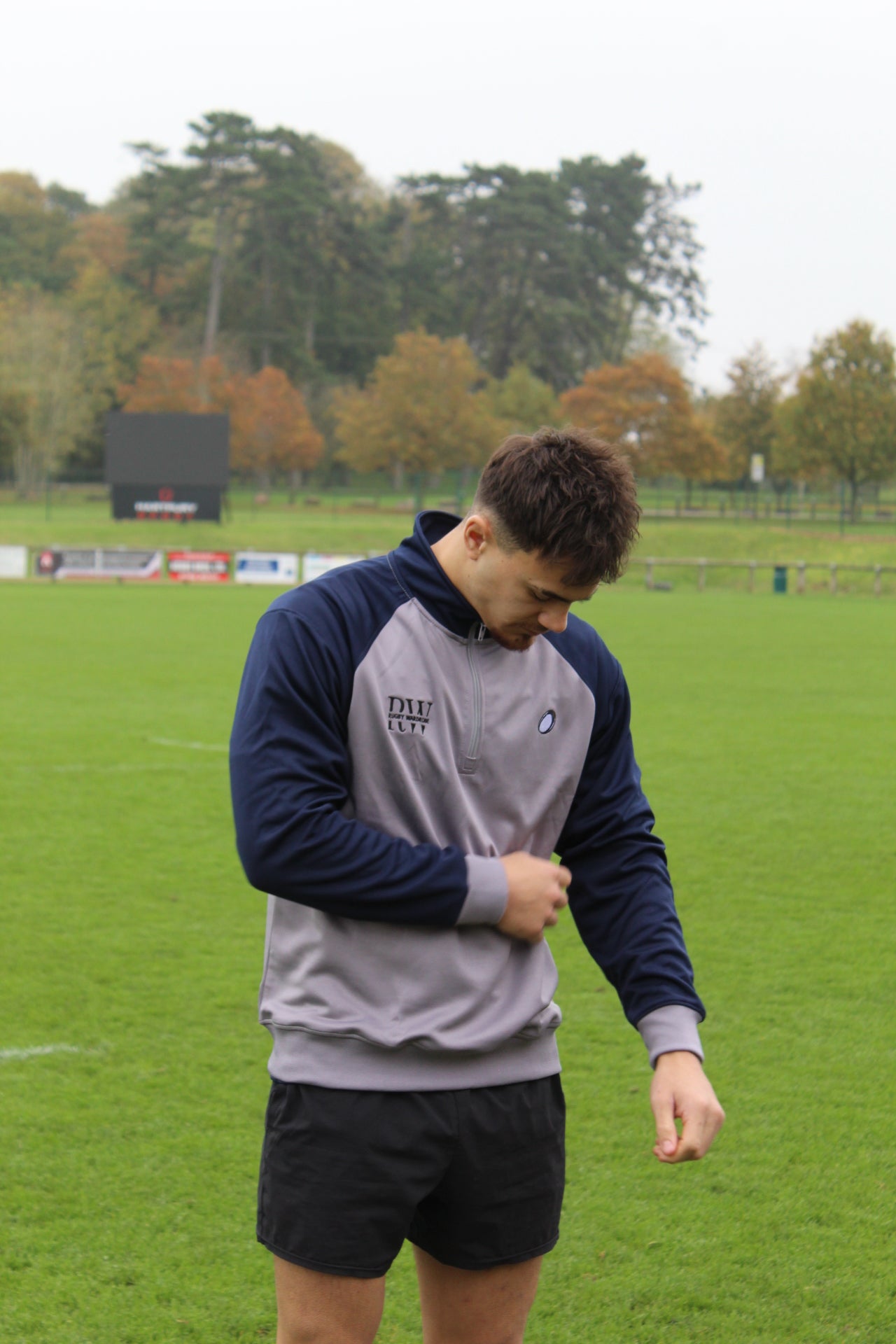 Space Blue & Grey Quarter-Zip
