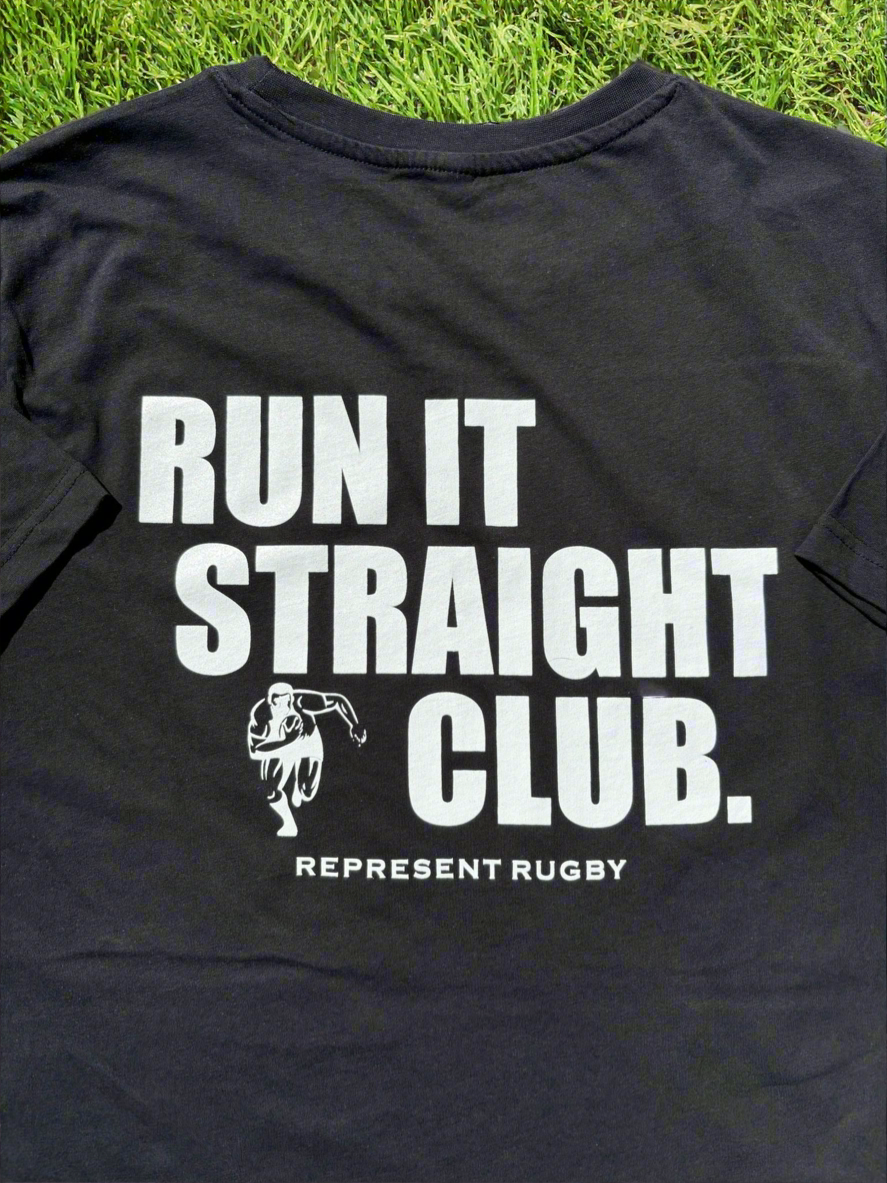 The Black Run It Straight Tee