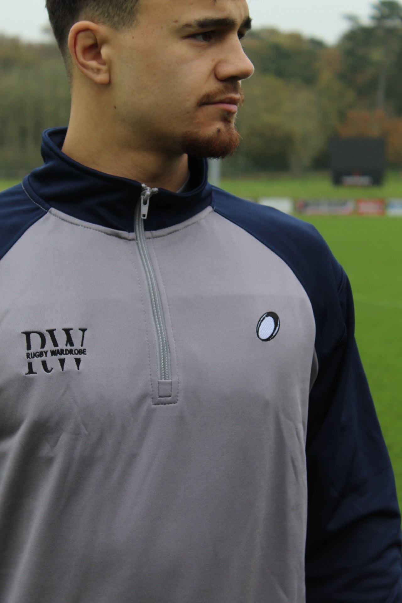 Space Blue & Grey Quarter-Zip
