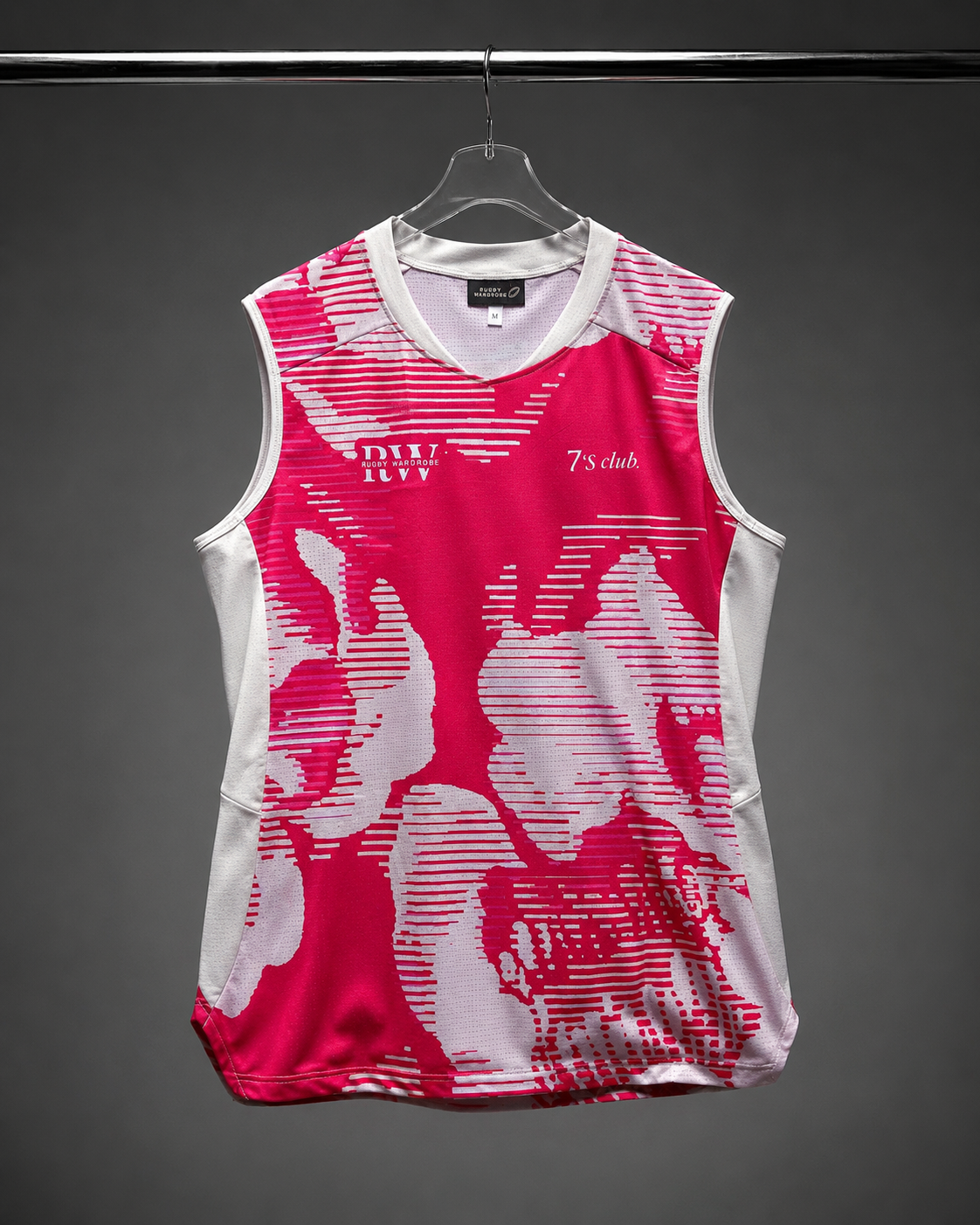 Men's Rugby Training Vest – Cloud Glitch | Pink