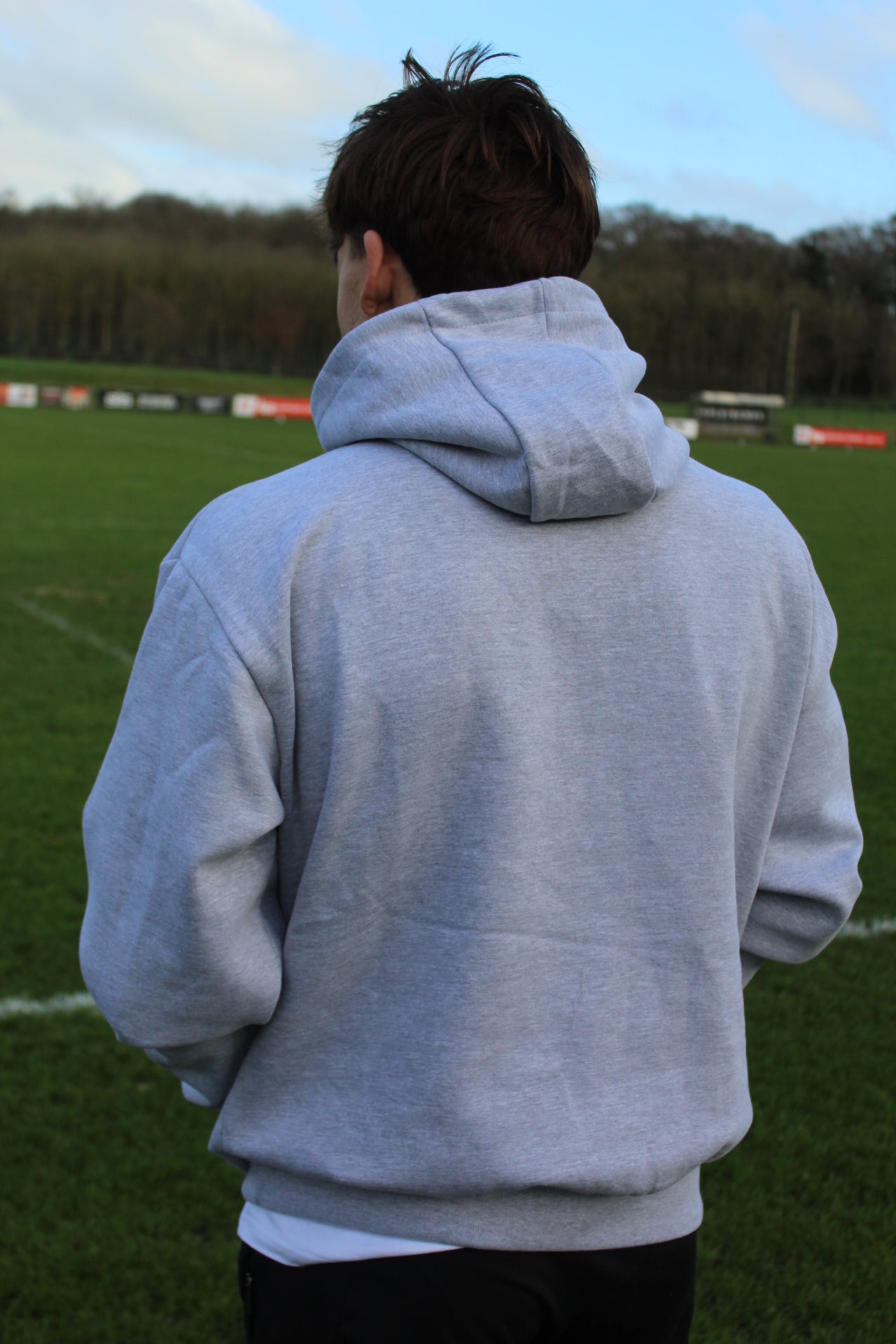 Ultra-Heavy Grey Just Ball Hoodie.