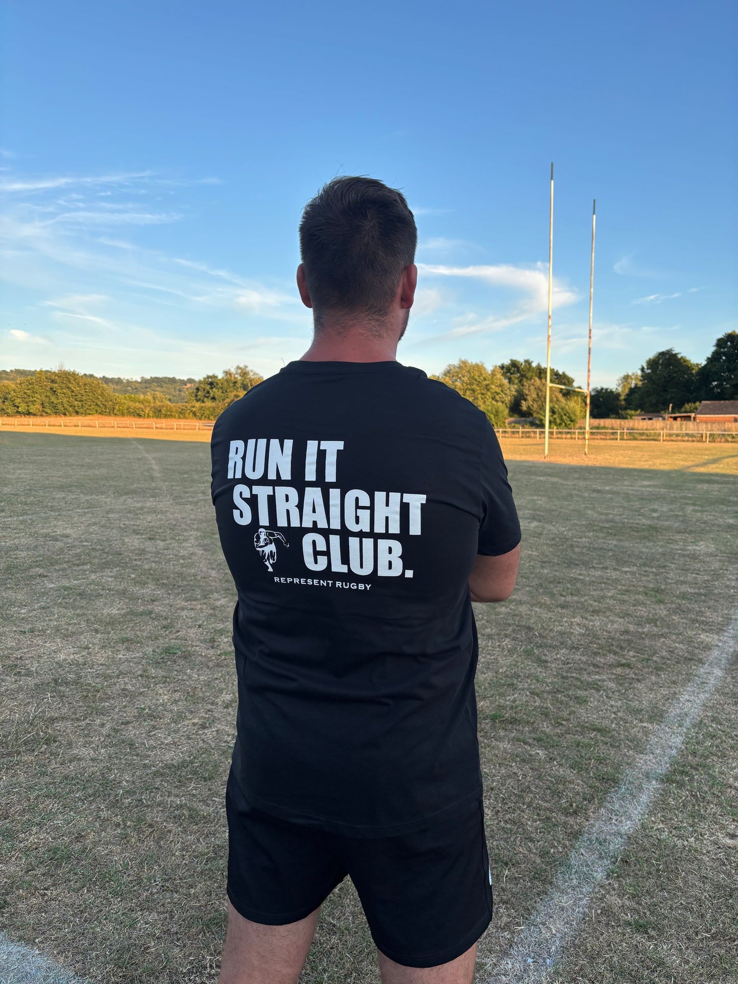 The Black Run It Straight Tee