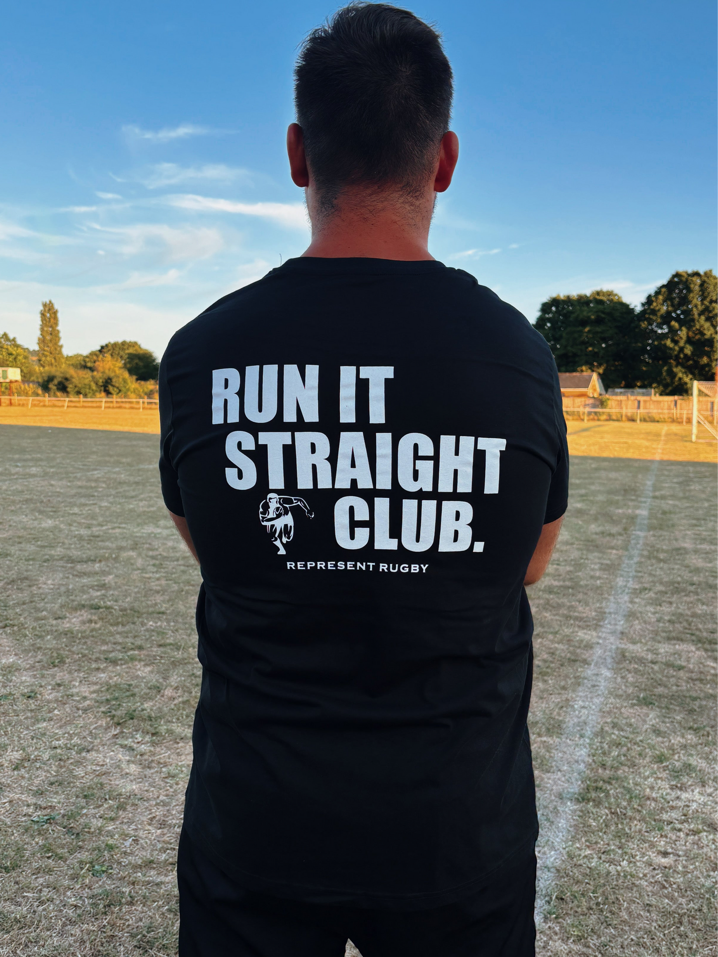 The Black Run It Straight Tee
