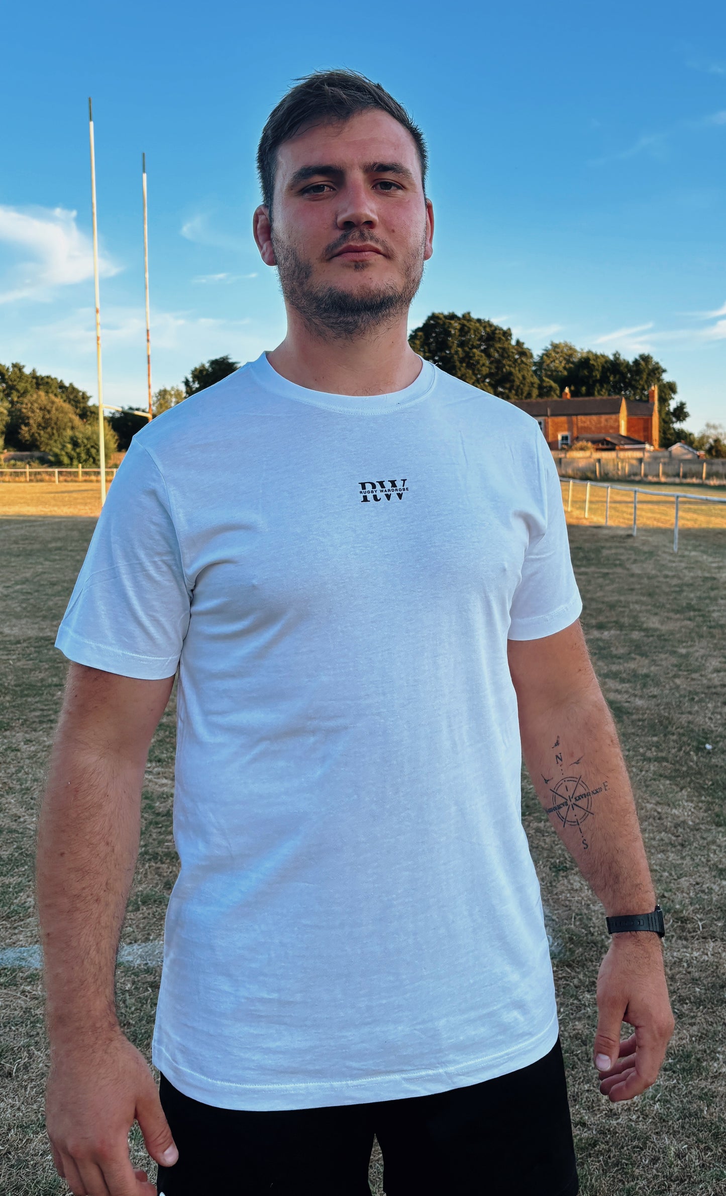 The White Run It Straight Club Tee