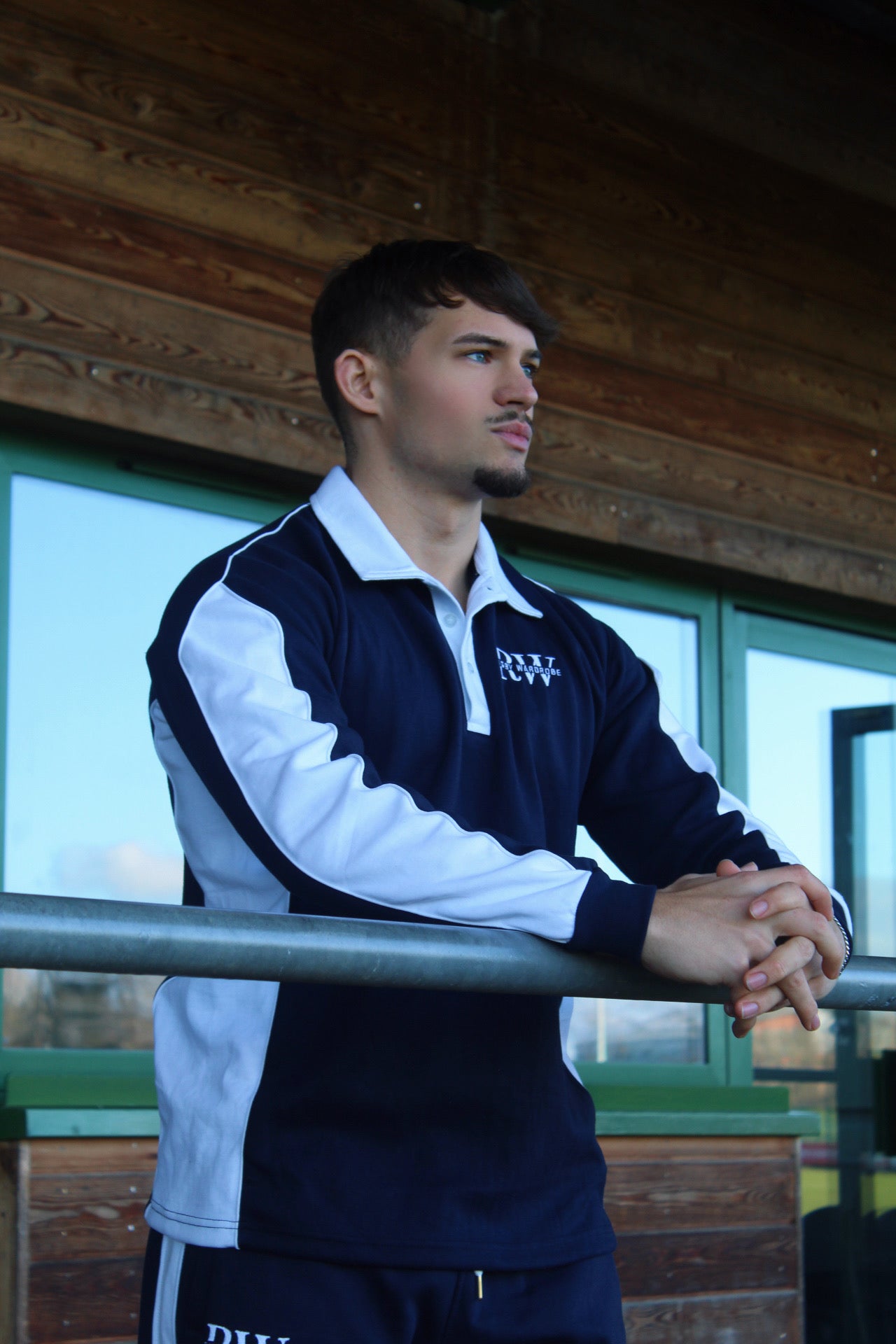 XV Oversized Rugby Jersey Navy/White