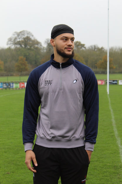 Space Blue & Grey Quarter-Zip