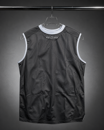Men's Rugby Training Vest  - Stealth black.