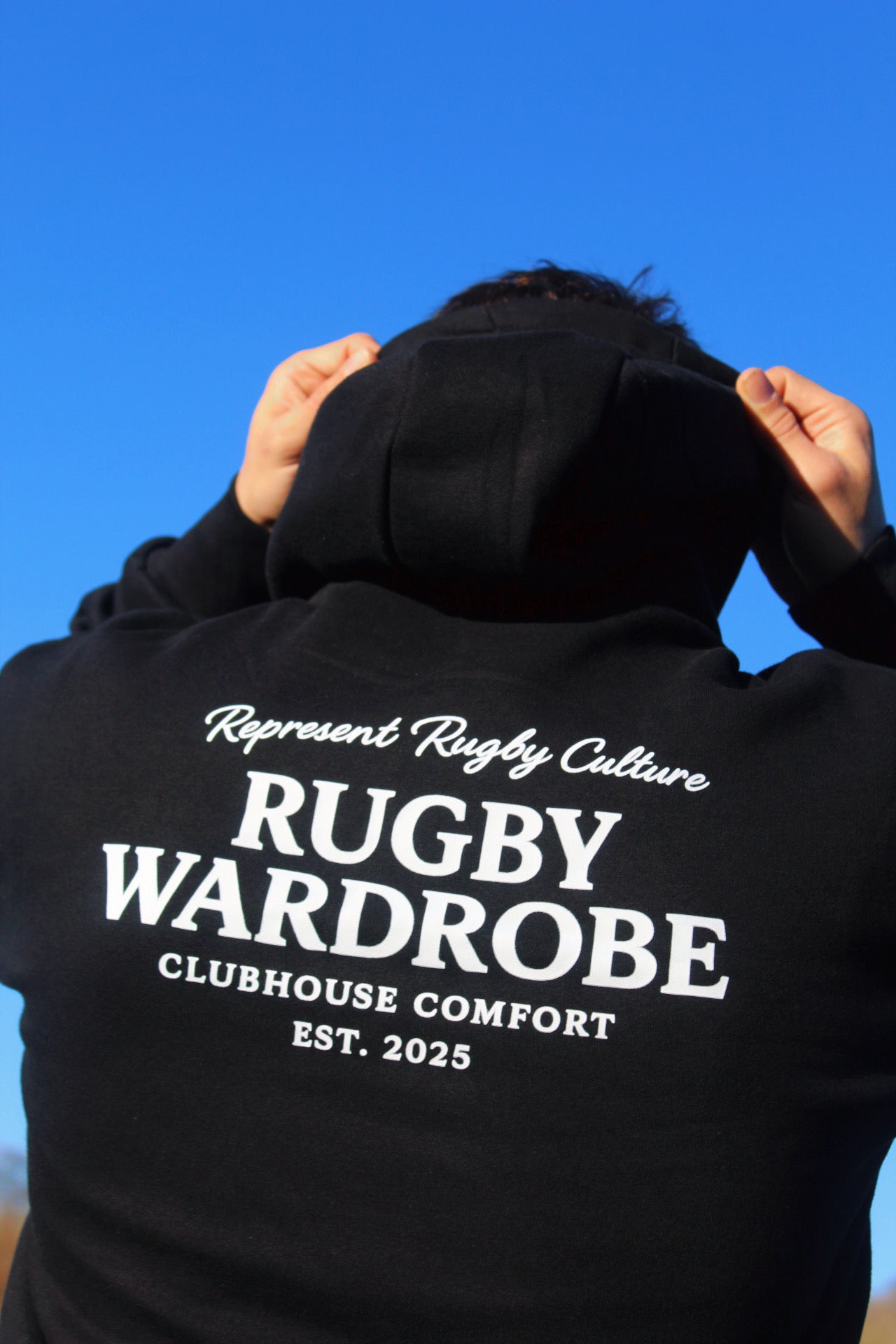 Represent Rugby Hoodie (Deep Black)