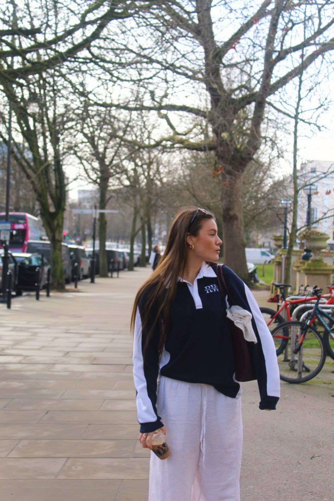 XV Oversized Rugby Jersey Navy/White