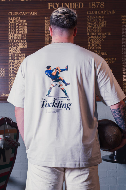Art Of Tackling - Cream - Relaxed Fit Tshirt