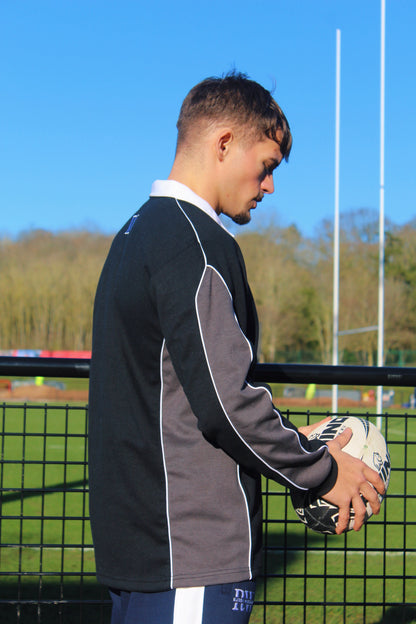 XV Oversized Rugby Jersey (Black/Grey)