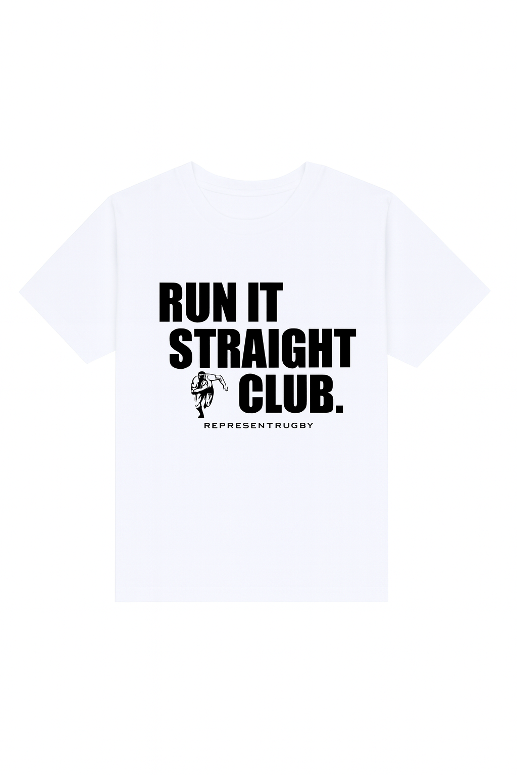 The White Run It Straight Club Tee