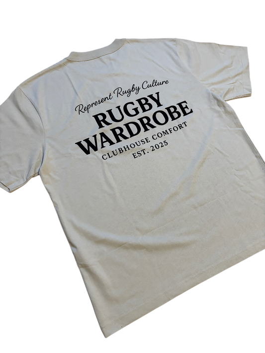 Classic Represent Rugby Tee (Stone)