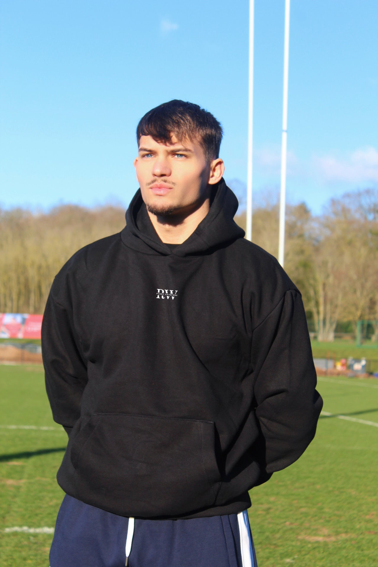 Represent Rugby Hoodie (Deep Black)