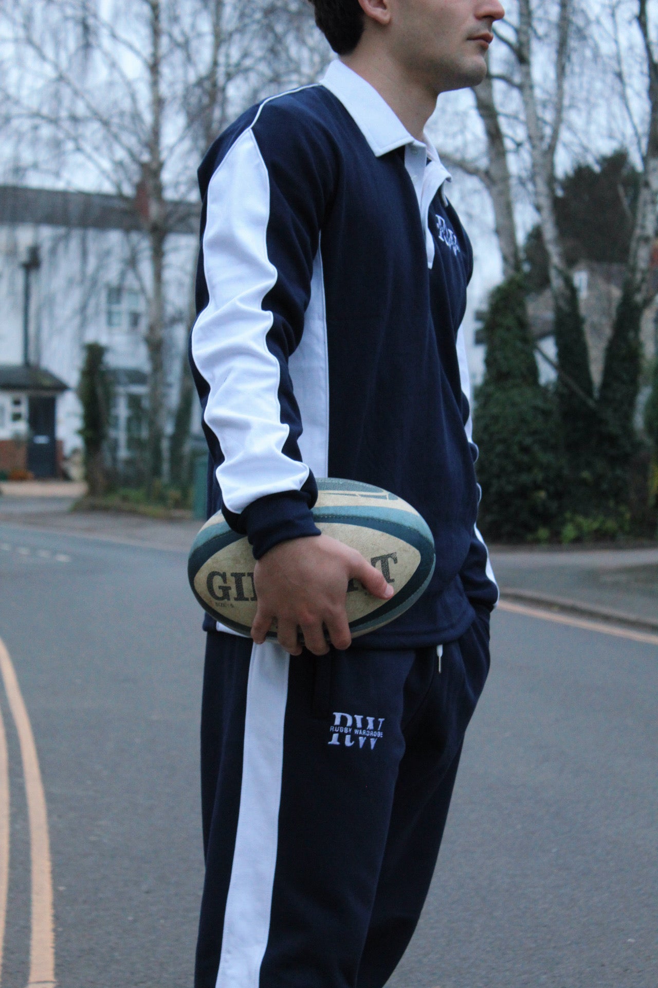 XV Oversized Rugby Jersey Navy/White