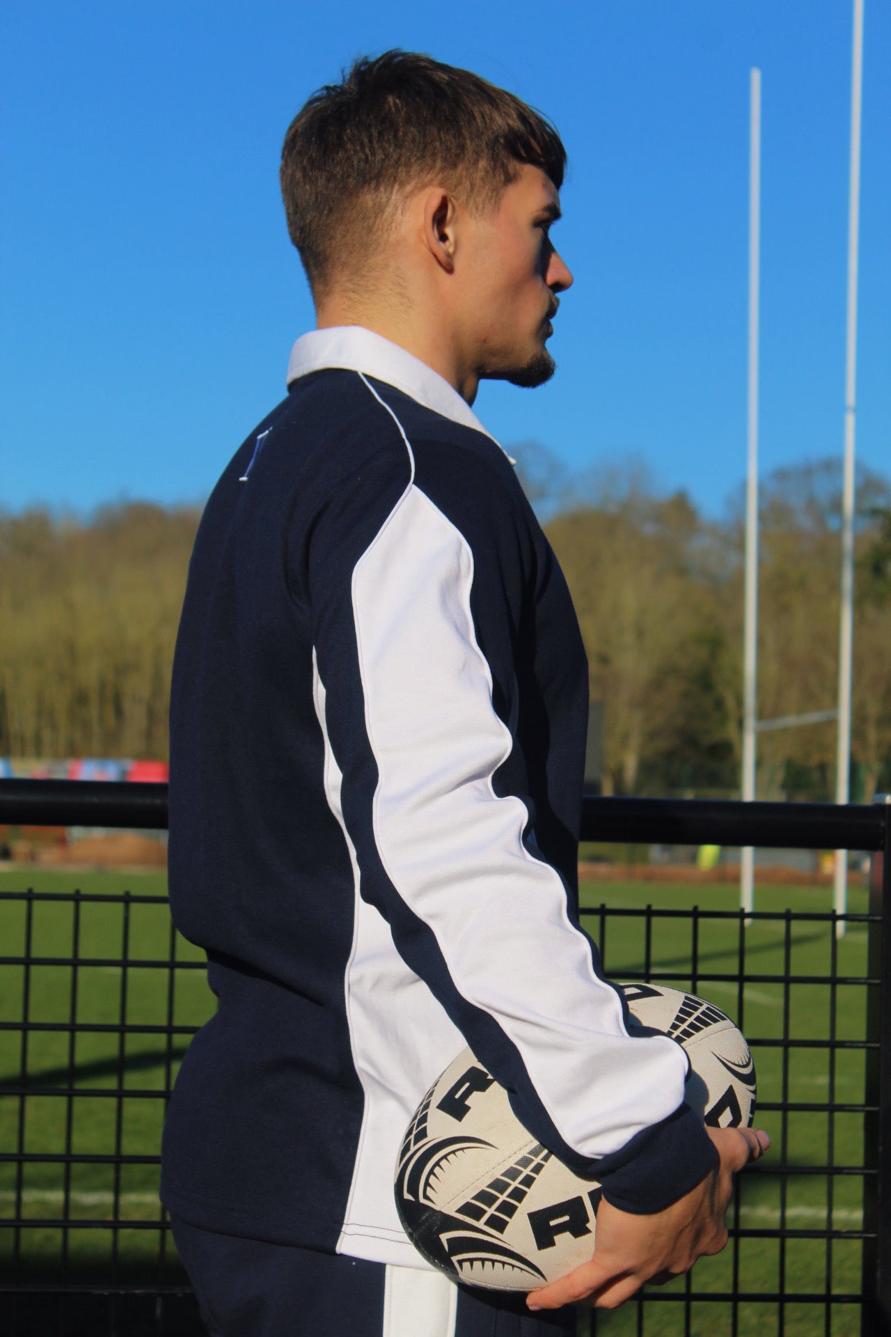 XV Oversized Rugby Jersey Navy/White