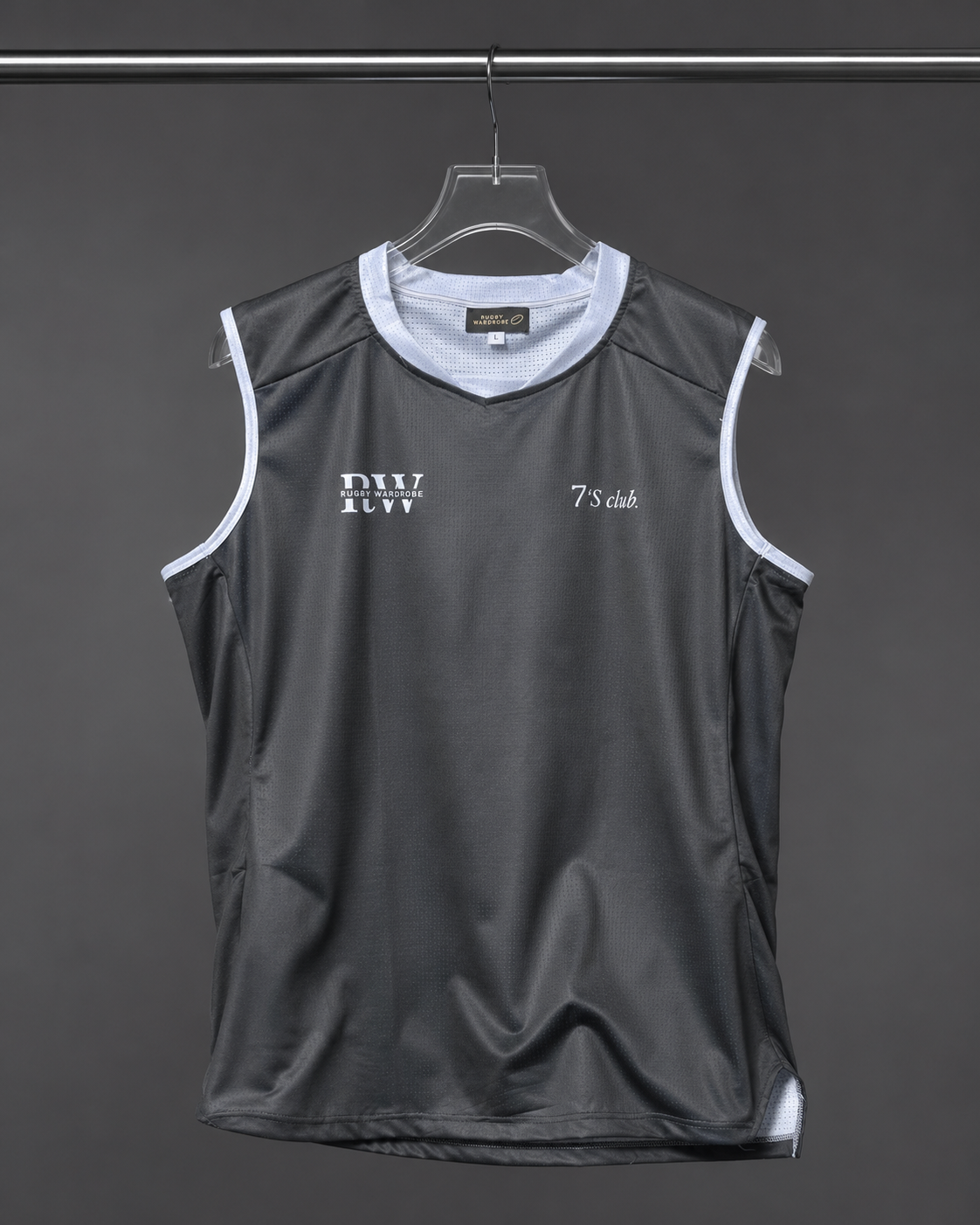 Men's Rugby Training Vest  - Stealth black.