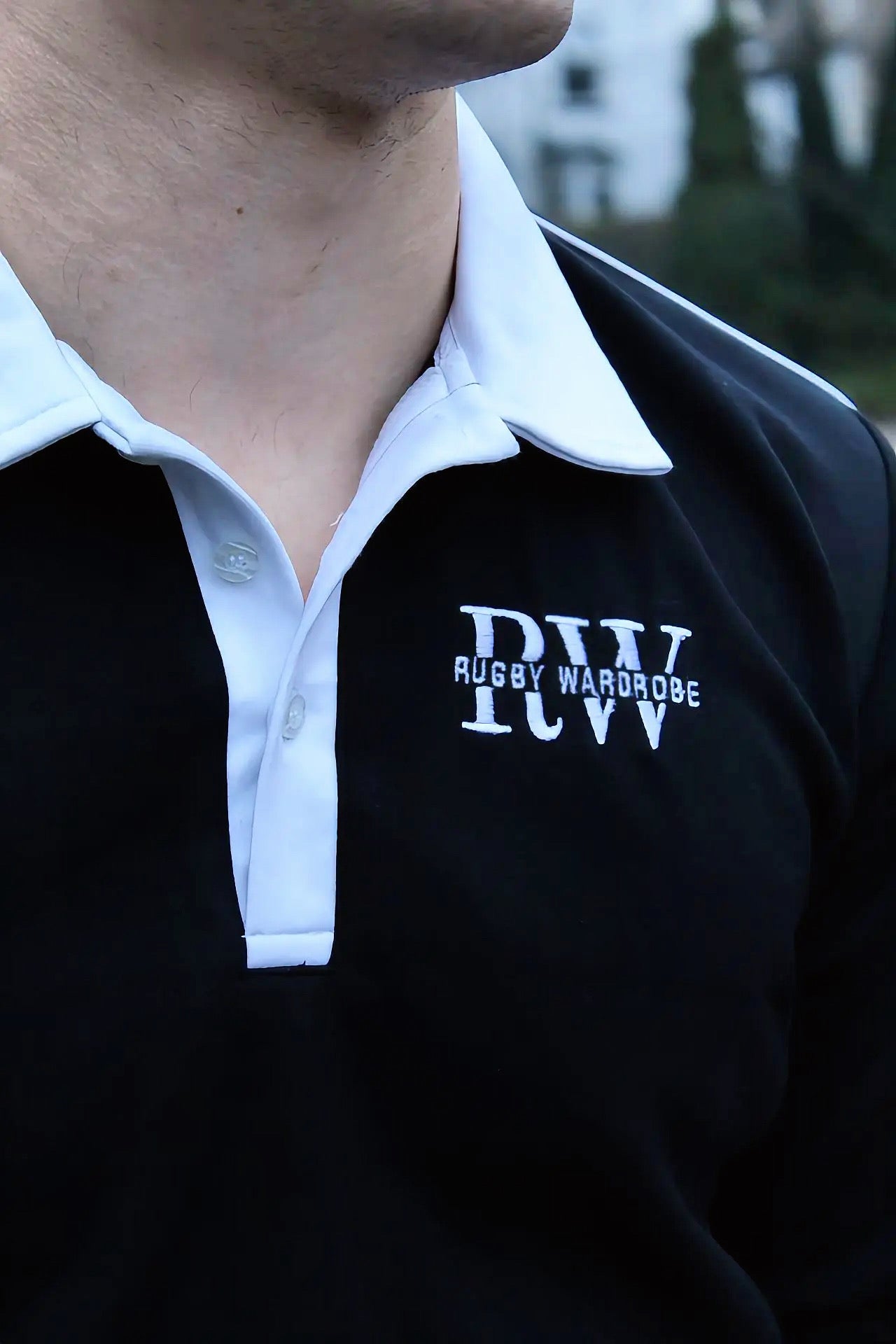 XV Oversized Rugby Jersey (Black/Grey)