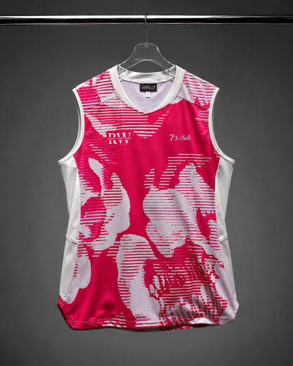 Men's Rugby Training Vest – Cloud Glitch | Pink