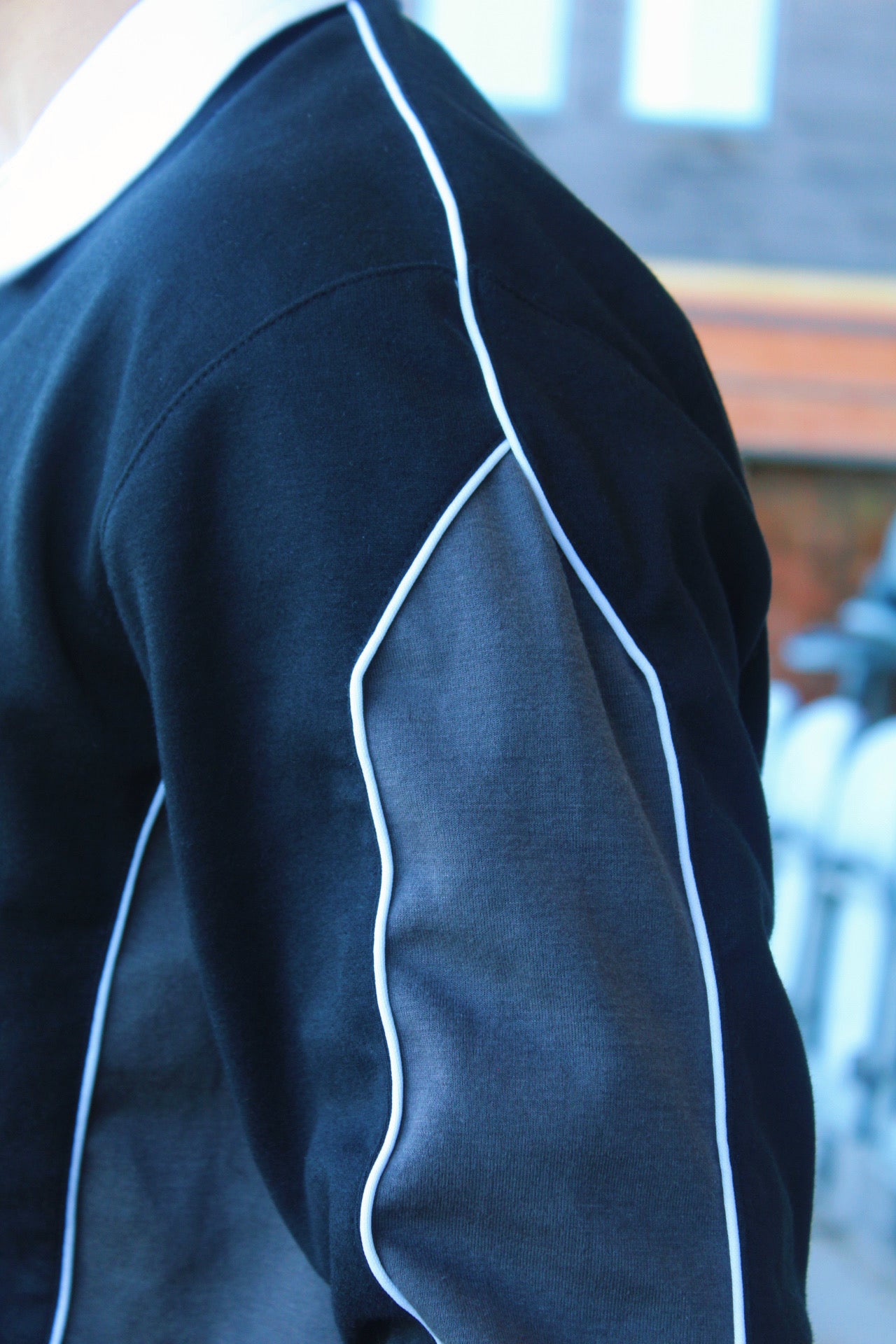 XV Oversized Rugby Jersey (Black/Grey)
