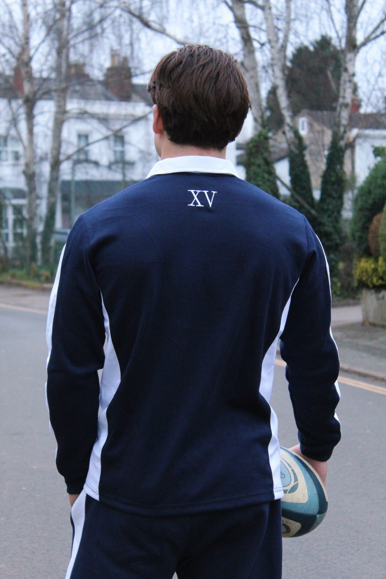 XV Oversized Rugby Jersey Navy/White