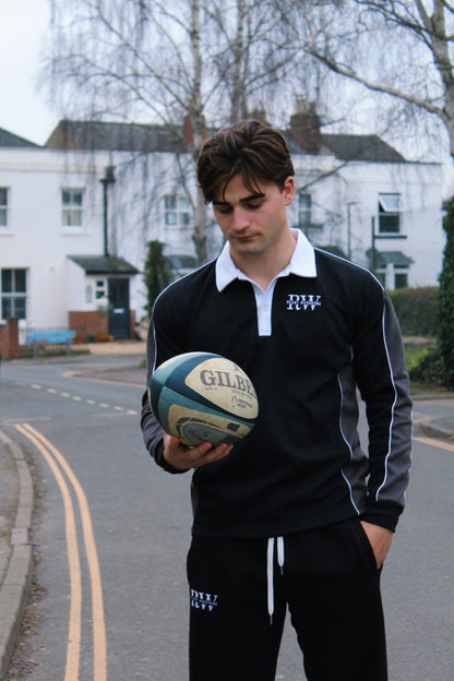 XV Oversized Rugby Jersey (Black/Grey)