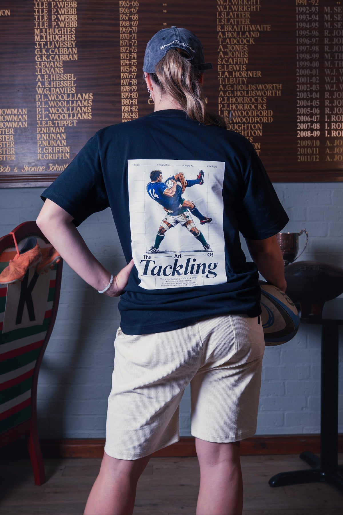 Art Of Tackling - Black - Relaxed Fit Tshirt