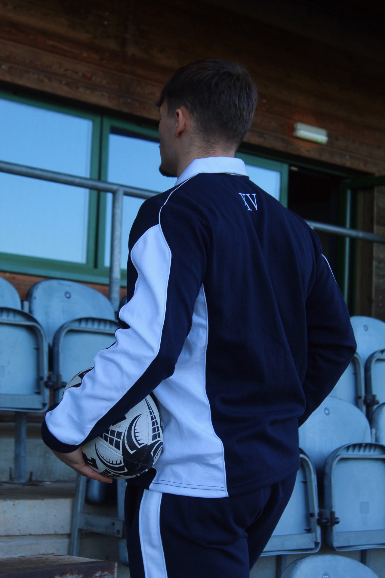 XV Oversized Rugby Jersey Navy/White