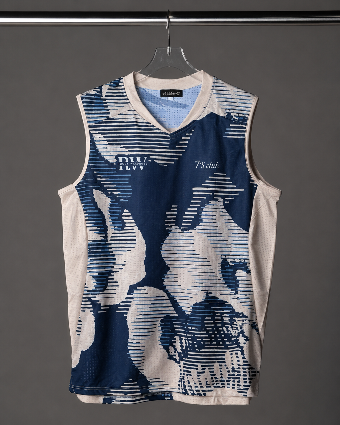 Men's Rugby Training Vest – Cloud Glitch | Navy