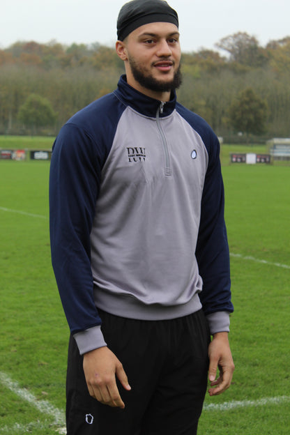 Space Blue & Grey Quarter-Zip