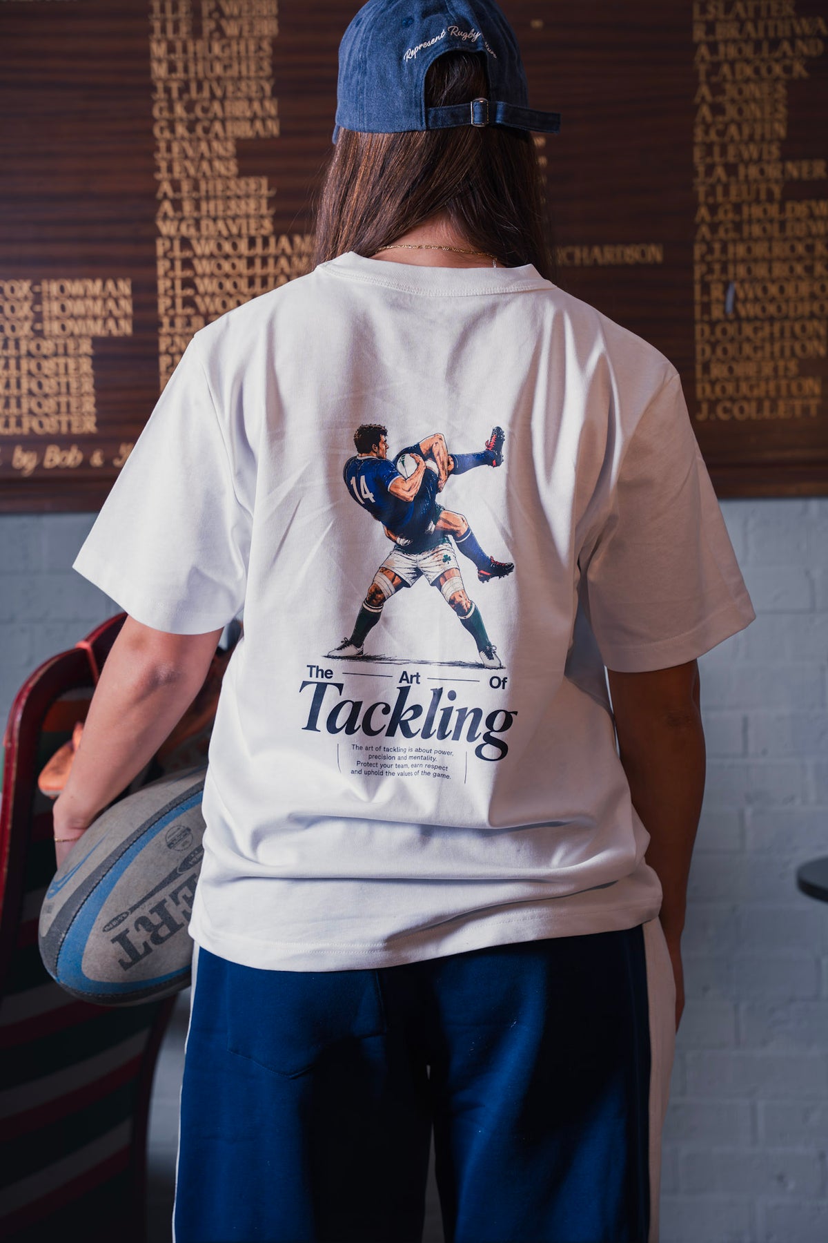 Art Of Tackling - Cream - Relaxed Fit Tshirt