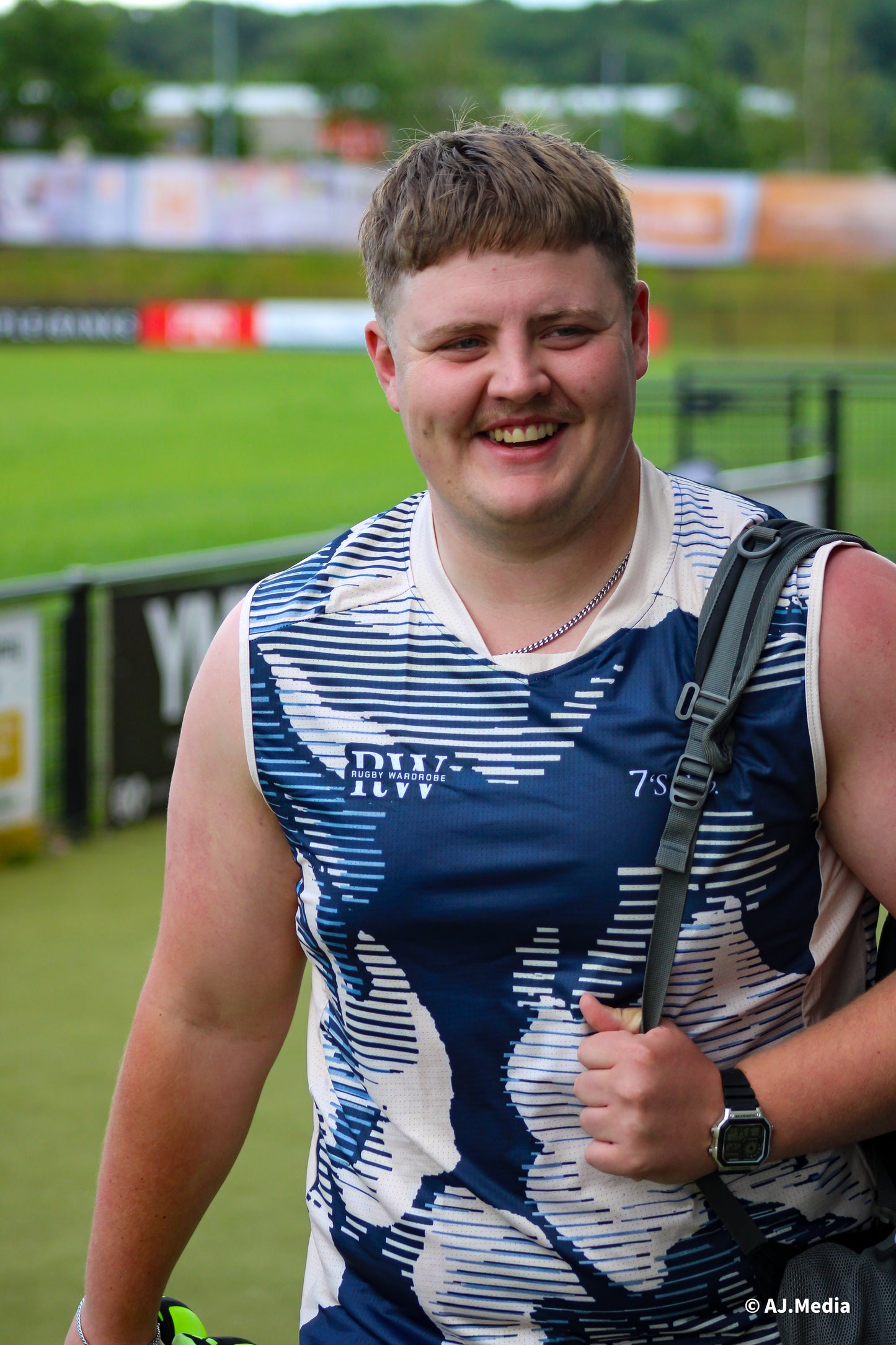 Men's Rugby Training Vest – Cloud Glitch | Navy