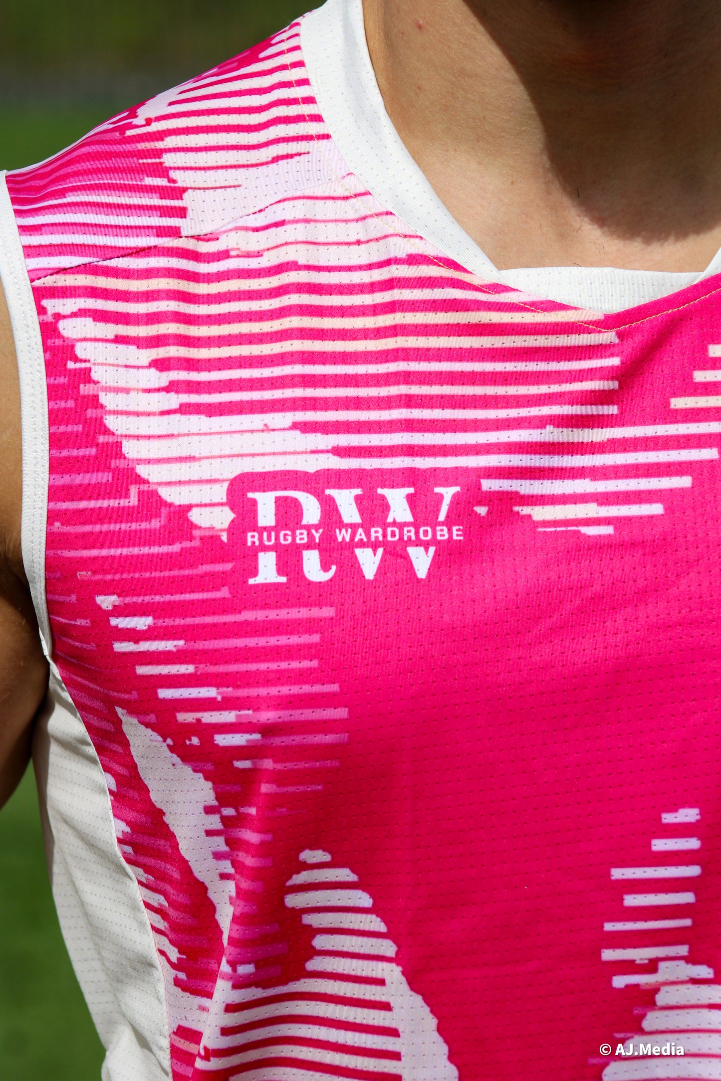 Men's Rugby Training Vest – Cloud Glitch | Pink
