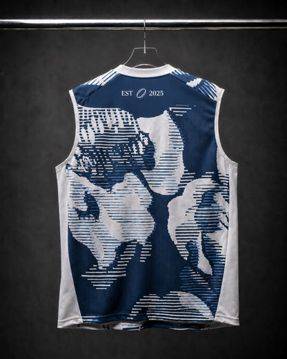 Men's Rugby Training Vest – Cloud Glitch | Navy